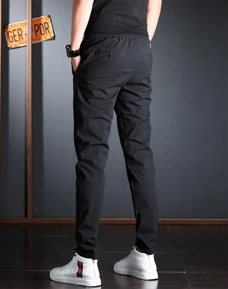 Men's Summer Elastic Waist Casual Pants