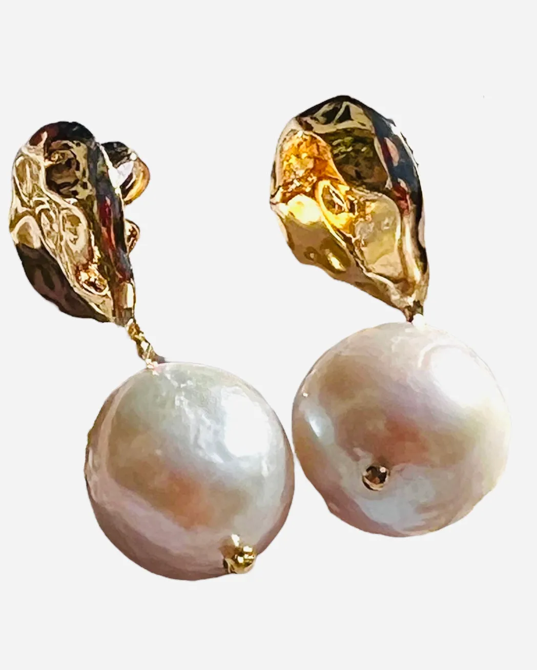 Modern Baroque Pearl Drop Earrings