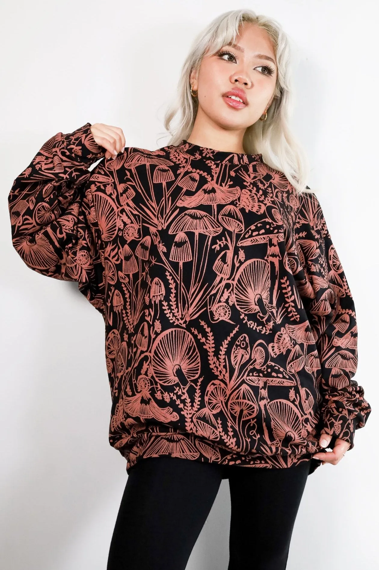 Mulberry Shroomed Relaxed Fit Sweatshirt