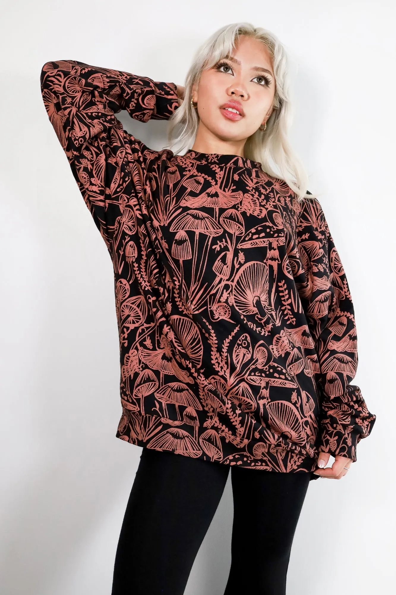 Mulberry Shroomed Relaxed Fit Sweatshirt