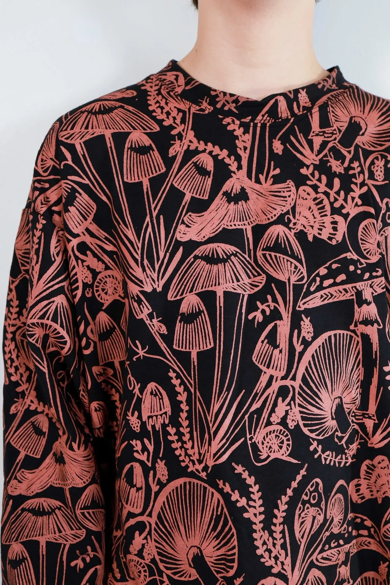 Mulberry Shroomed Relaxed Fit Sweatshirt