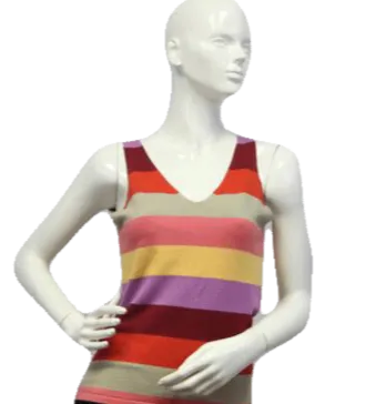 Multi Colored Stripe Tank Top Sweater SKU 000081