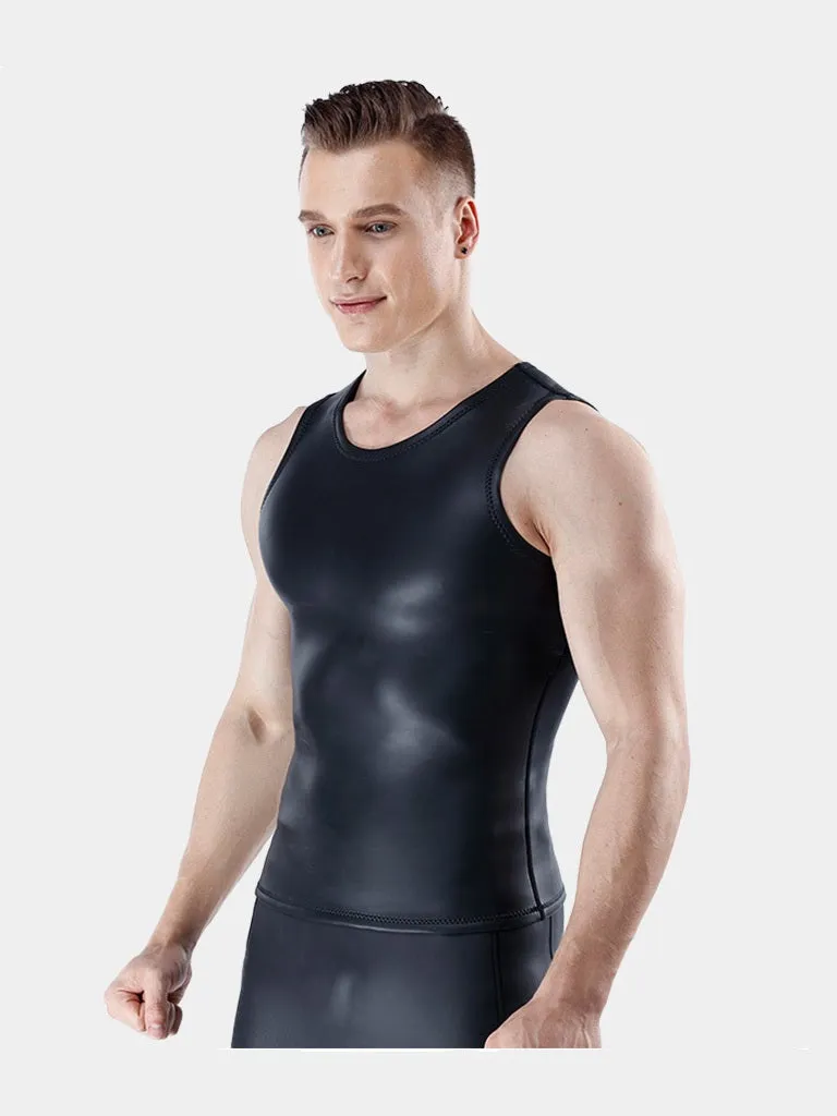 MYLEDI Men's 1.5MM Sleeveless Smooth Skin Wetsuit Top