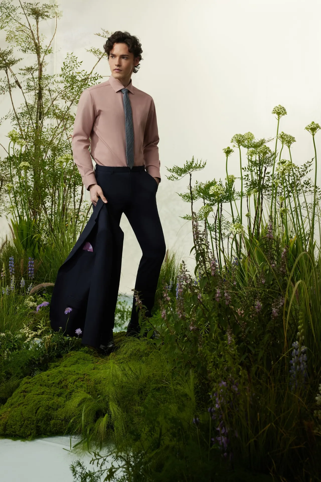 Nylon Modal Silk Smart Fit Suit Pants