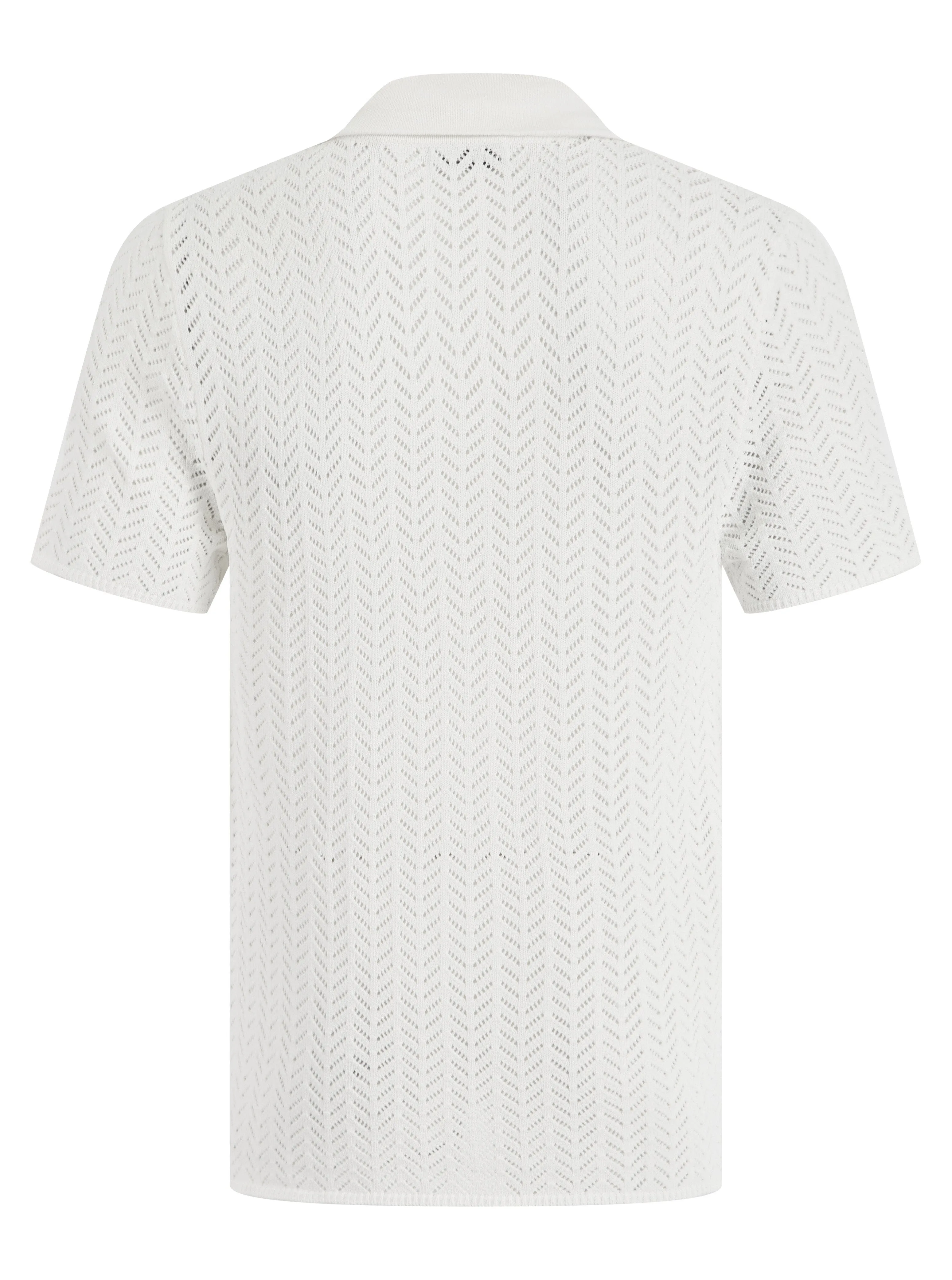 Off White Crochet Shirt