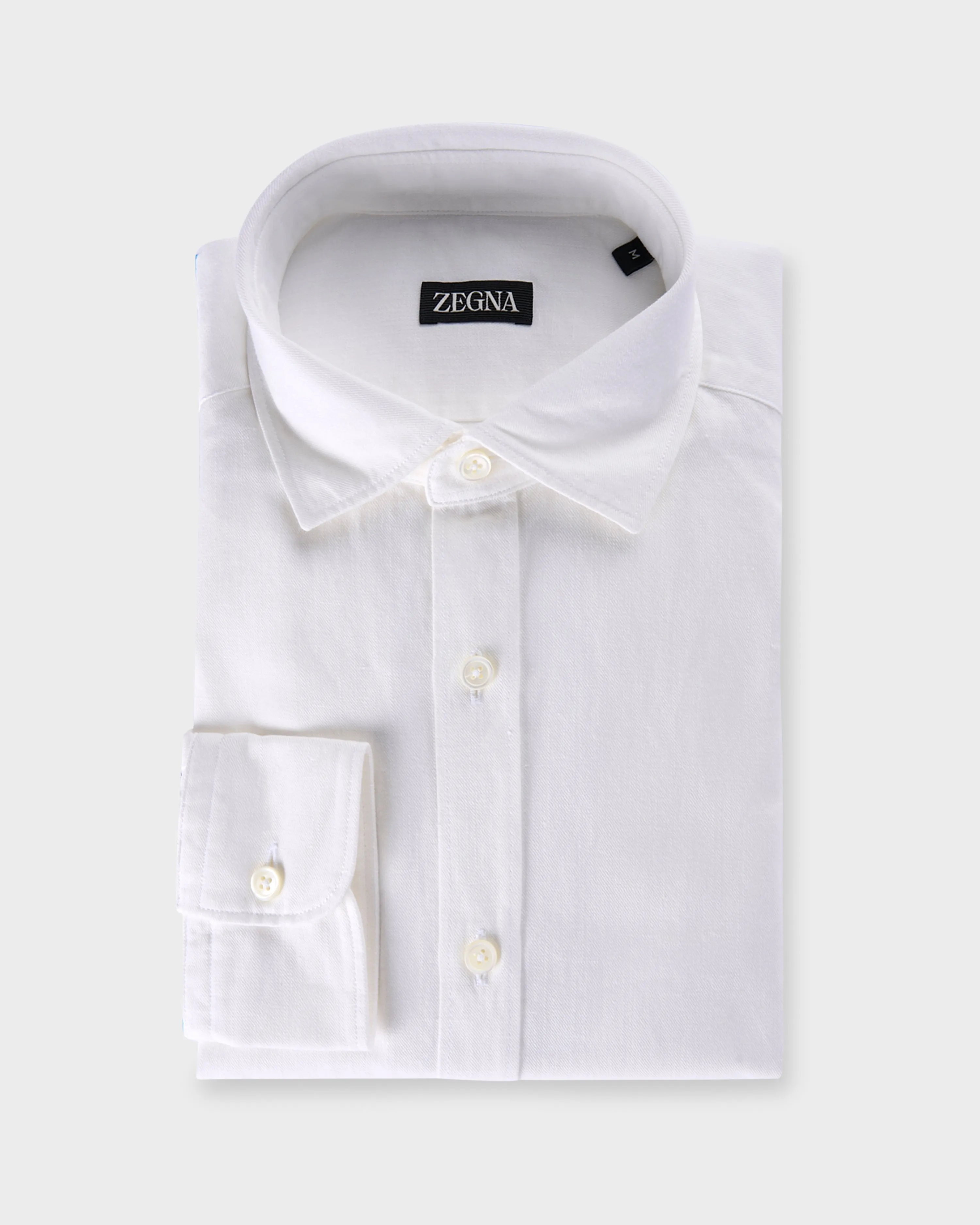 Off White Premium Cotton Twill Shirt