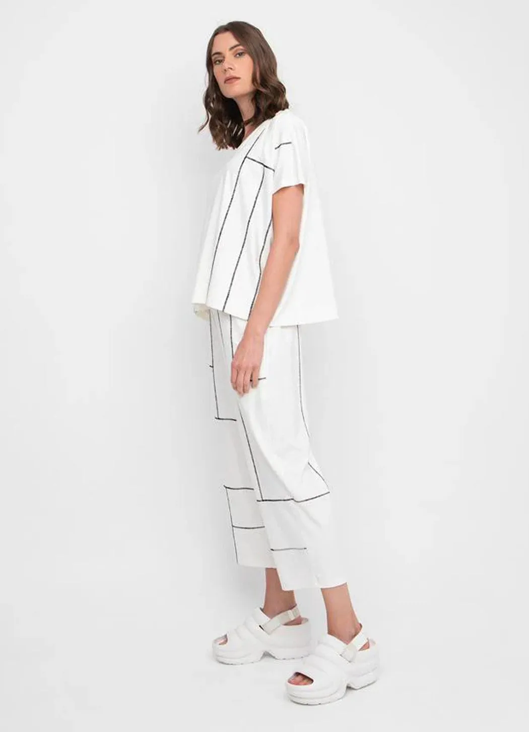 Ozai V-Neck Geometric Shirt