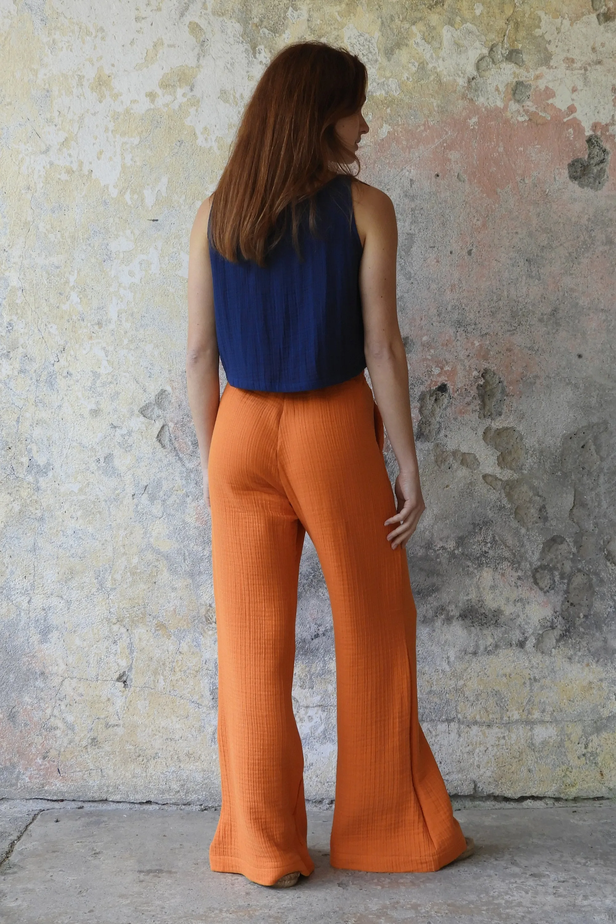 PALAZZO Women's 4Layer Organic Gauze Cotton Pants