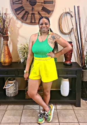 Palette Splash 2pcs Cropped Tank & Shorts Set