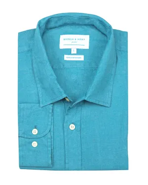 Petrol Blue Hemp Shirt