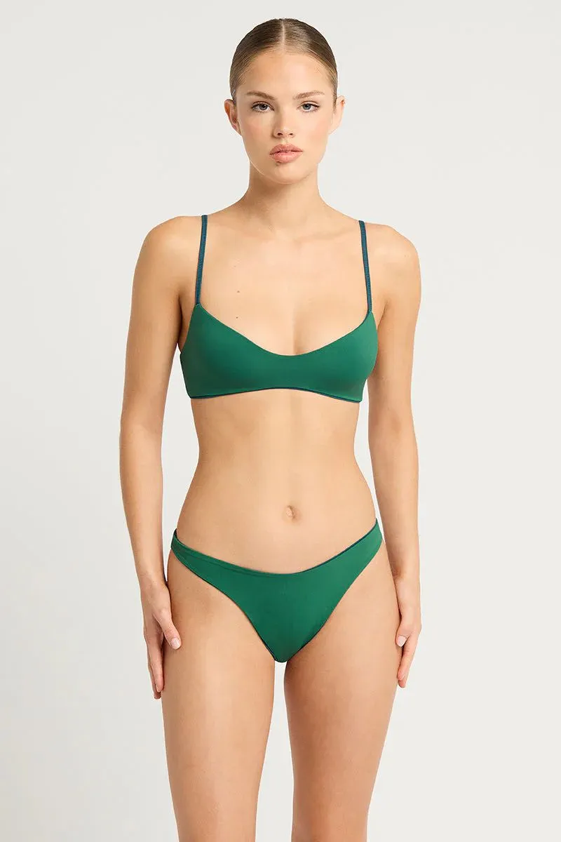 Petrol Blue/Forest Sia Brief Bottom