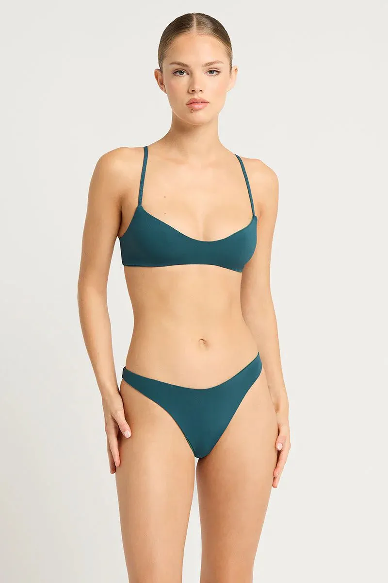Petrol Blue/Forest Sia Brief Bottom