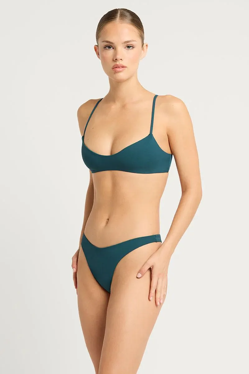 Petrol Blue/Forest Sia Brief Bottom