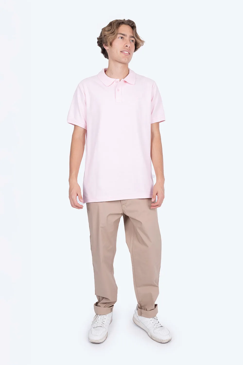Polo piqu rosa claro