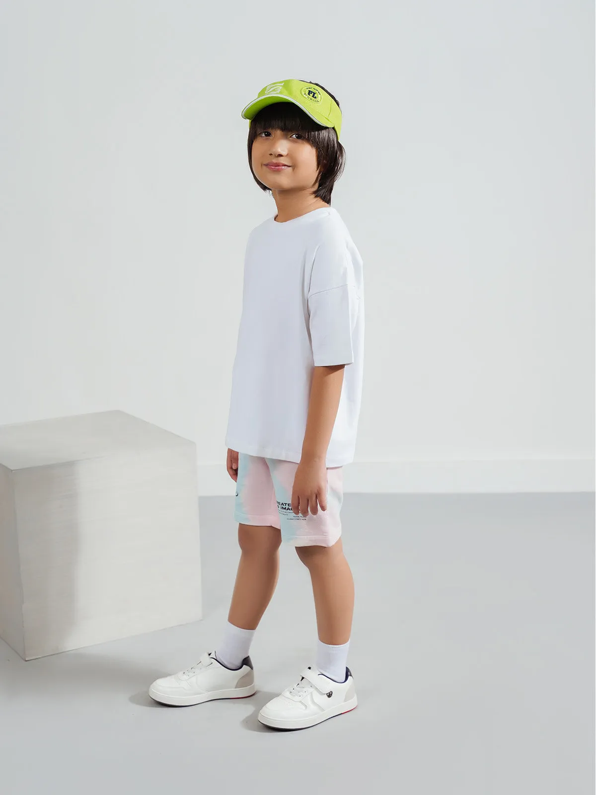 "ASAHI" Regular Fit Tie-Dye Shorts