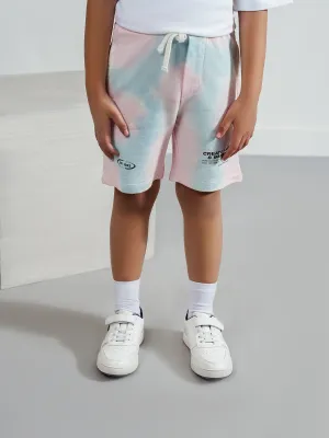 "ASAHI" Regular Fit Tie-Dye Shorts
