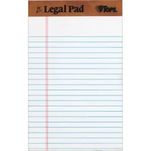 "the Legal Pad" Ruled Perforated Pads, Narrow Rule, 50 White 5 X 8 Sheets, Dozen