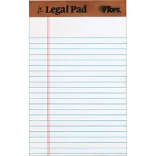 "the Legal Pad" Ruled Perforated Pads, Narrow Rule, 50 White 5 X 8 Sheets, Dozen