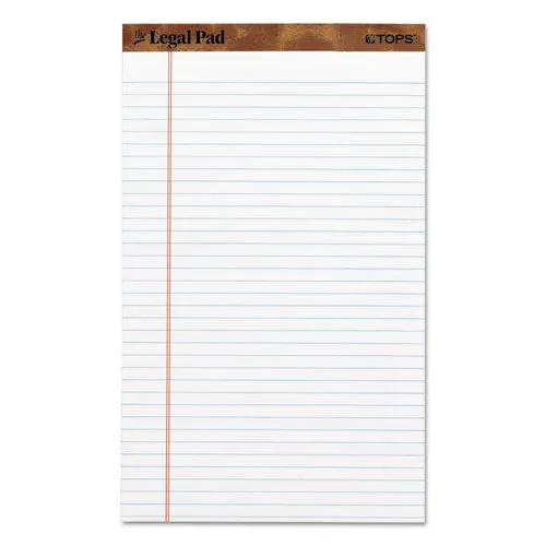 "the Legal Pad" Ruled Perforated Pads, Narrow Rule, 50 White 5 X 8 Sheets, Dozen
