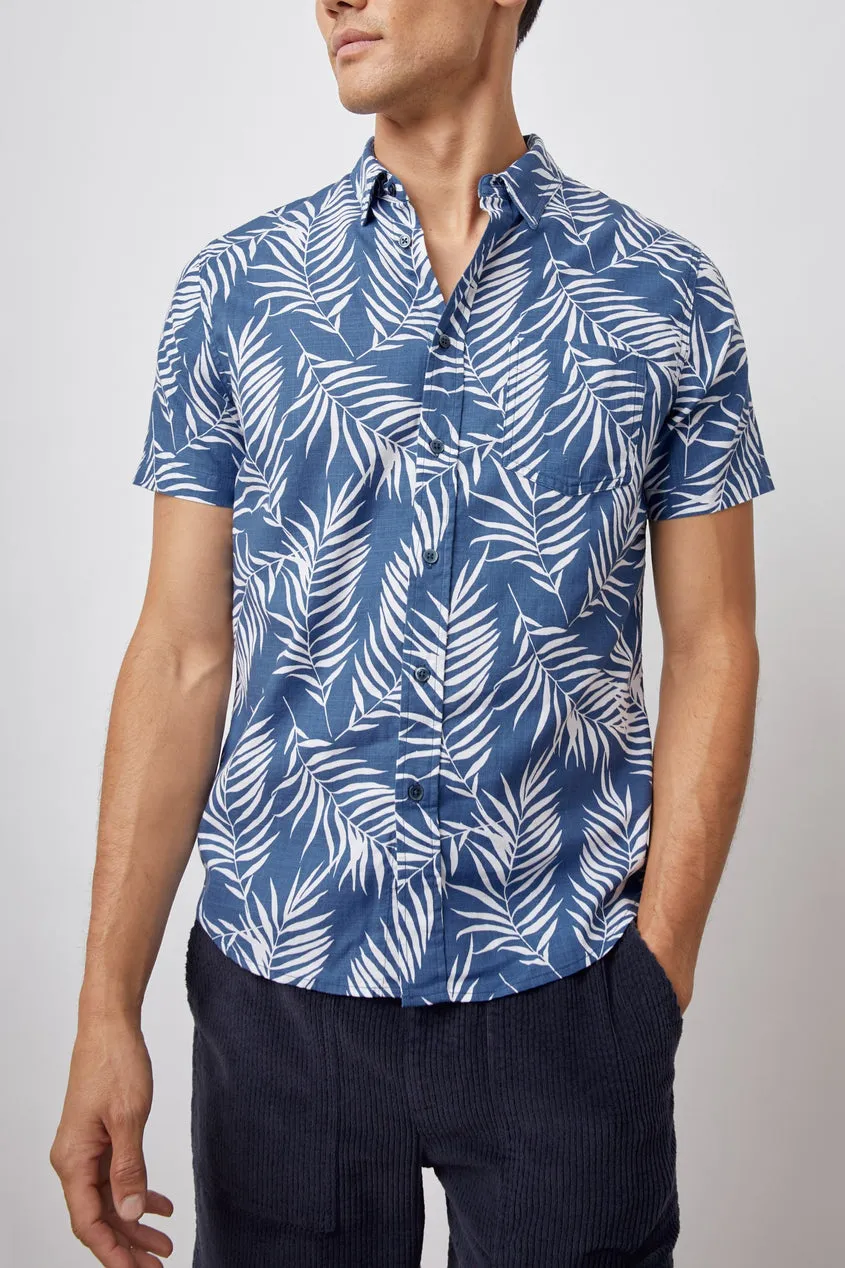 Rails Fairfax Short Sleeve Button Up Shirt in Palm Shadow