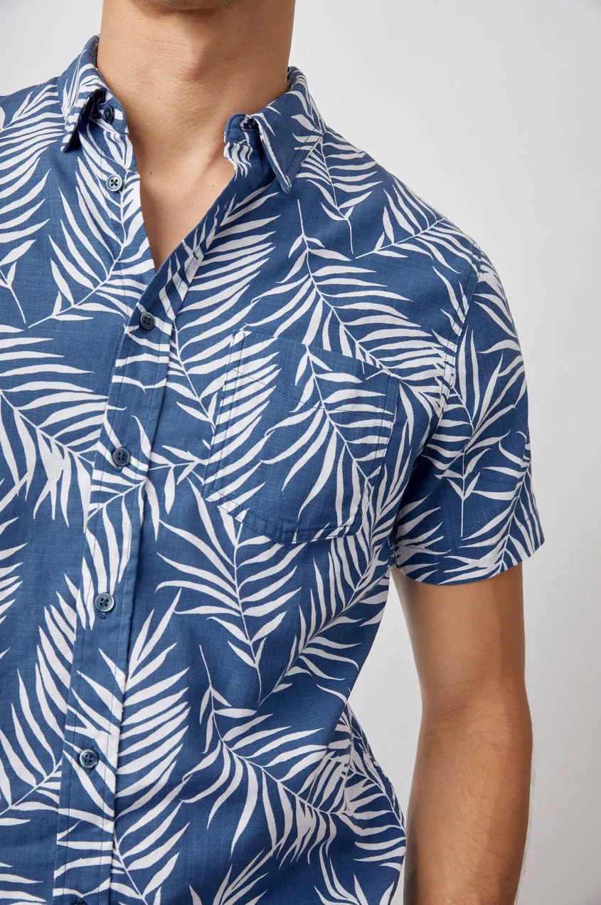 Rails Fairfax Short Sleeve Button Up Shirt in Palm Shadow