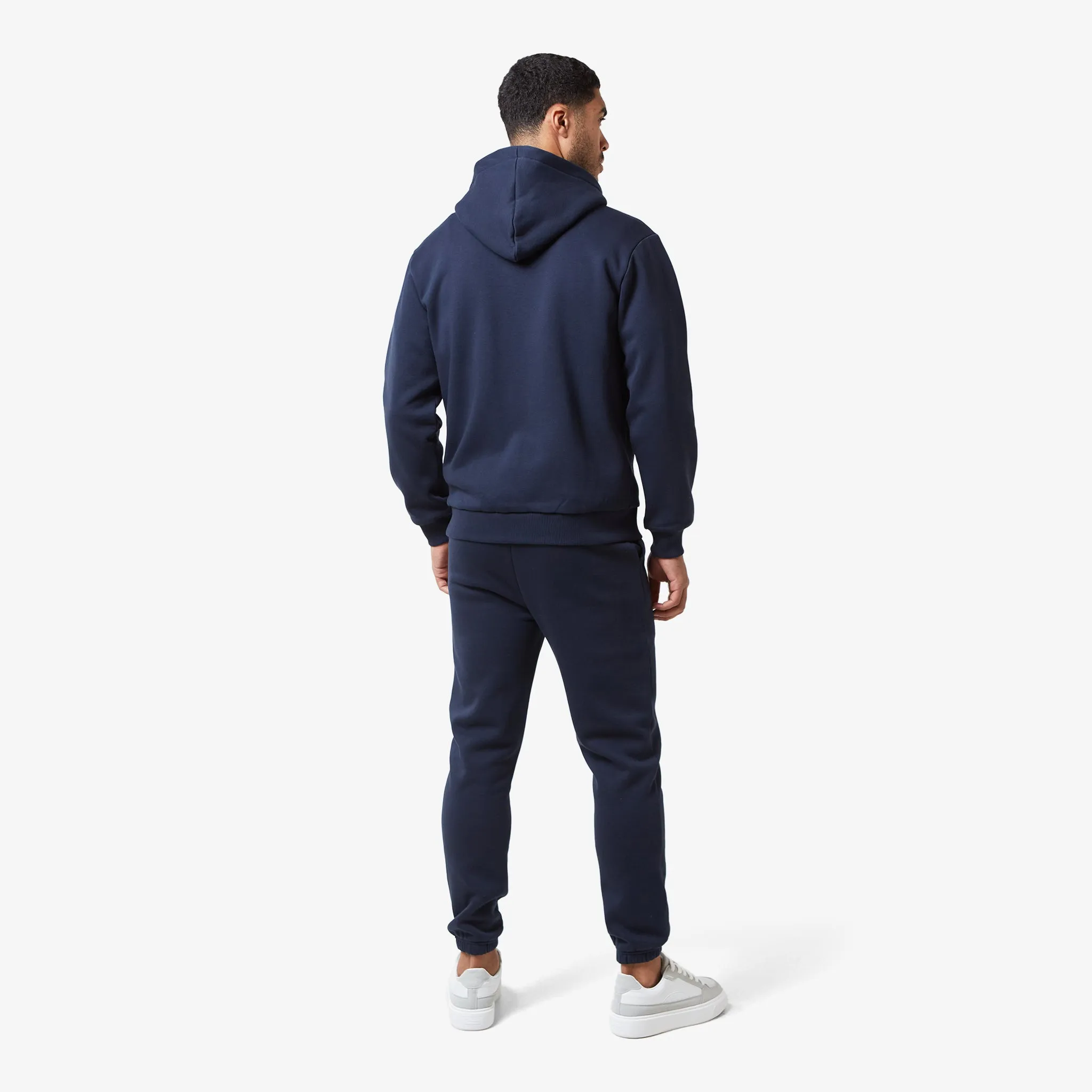 Relaxed Full Zip Hoodie | Navy