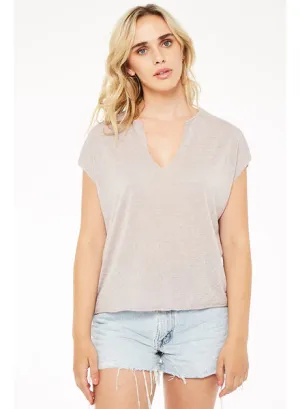 Right Here Notch Neck Tee