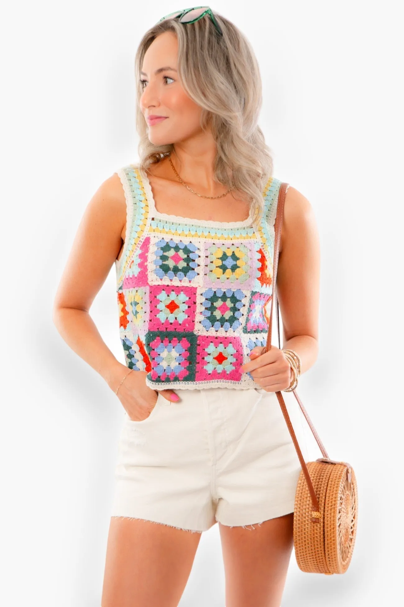 Saltwater Chic High-Rise Shorties