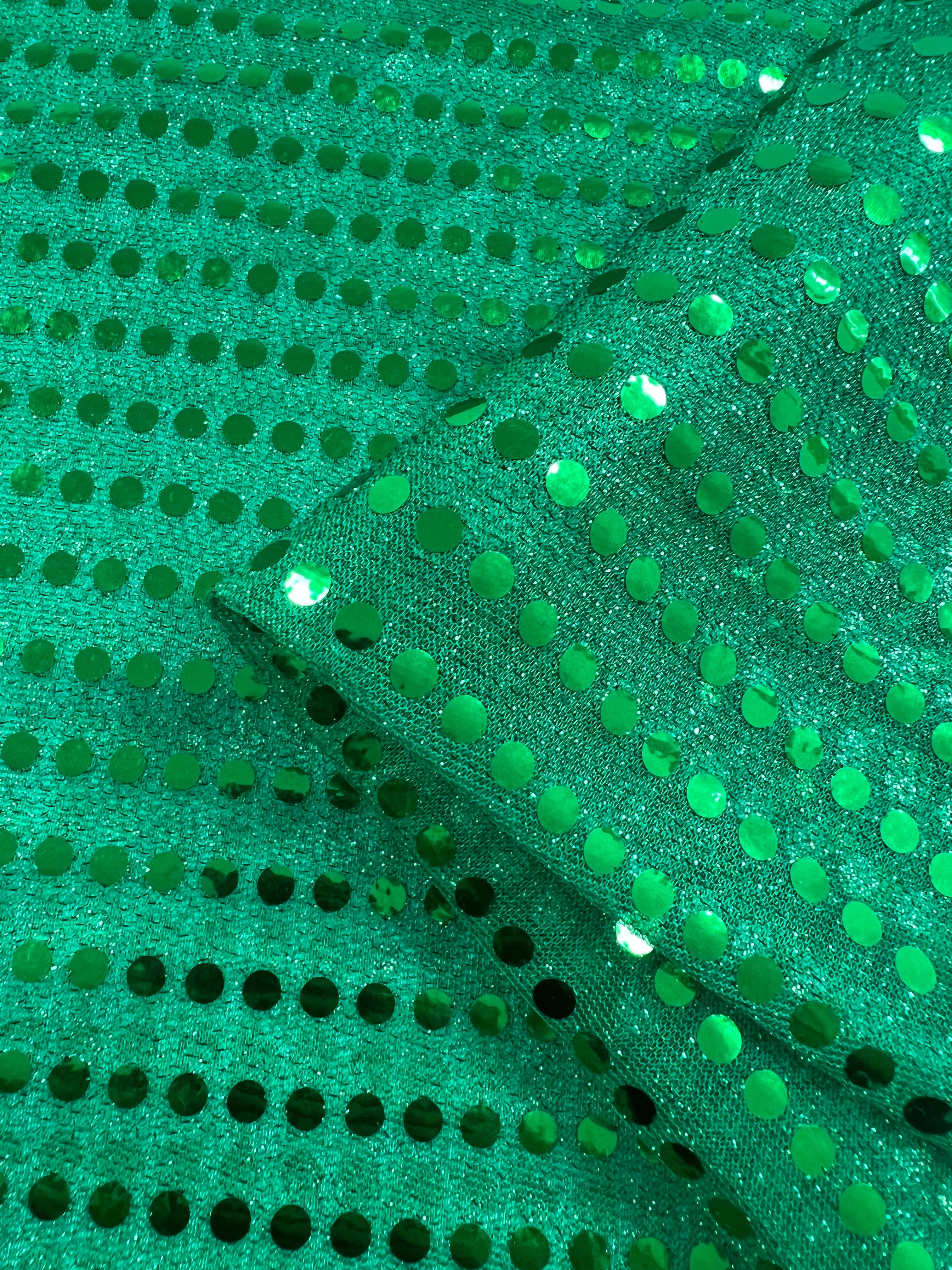 Sequin - Emerald - 112cm