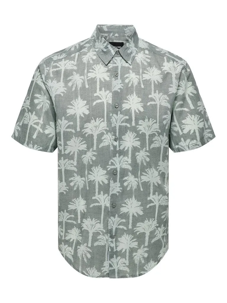 Short Sleeve Shirt - Dark Palm