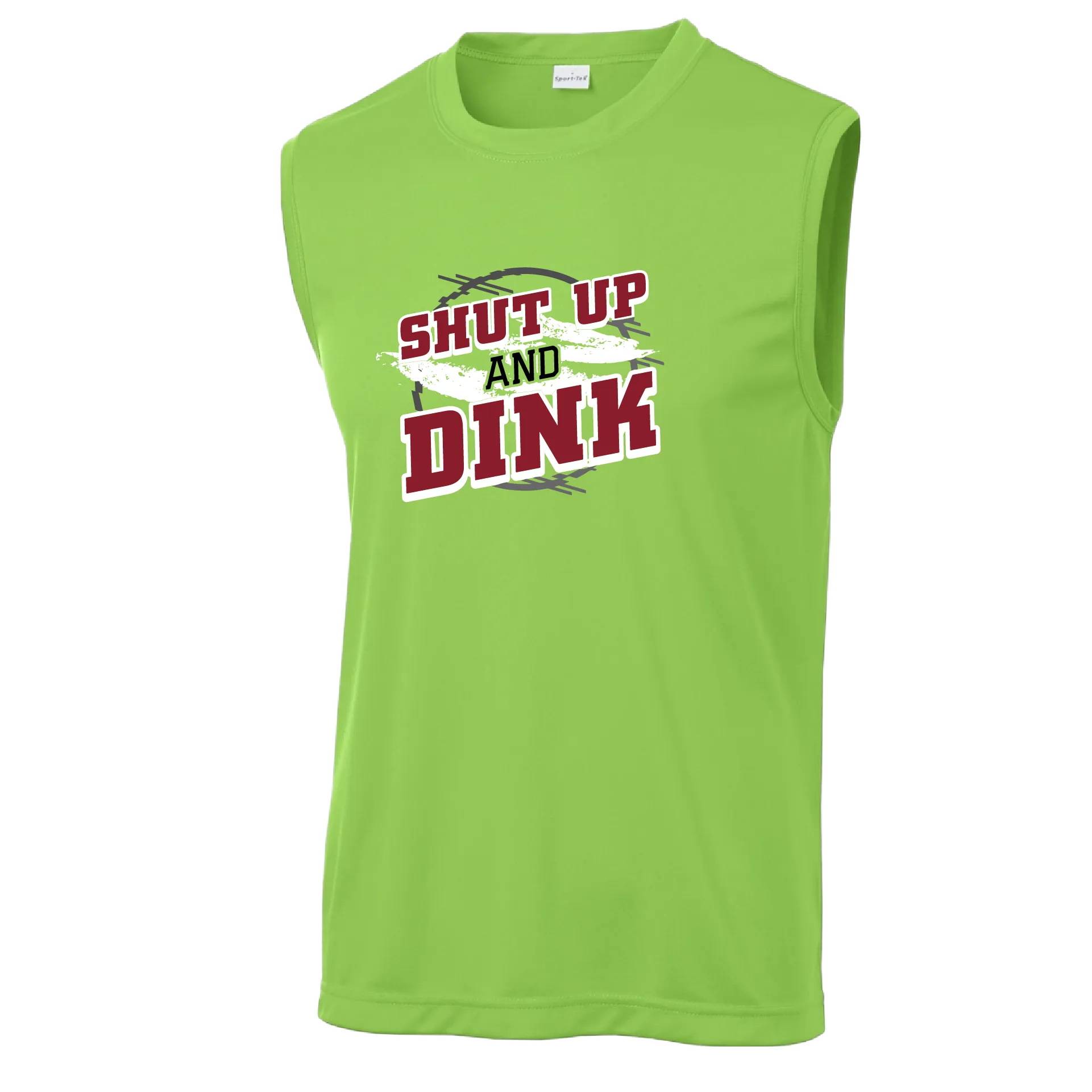 Shut Up And Dink | Men's Sleeveless Athletic Shirt | 100% Polyester
