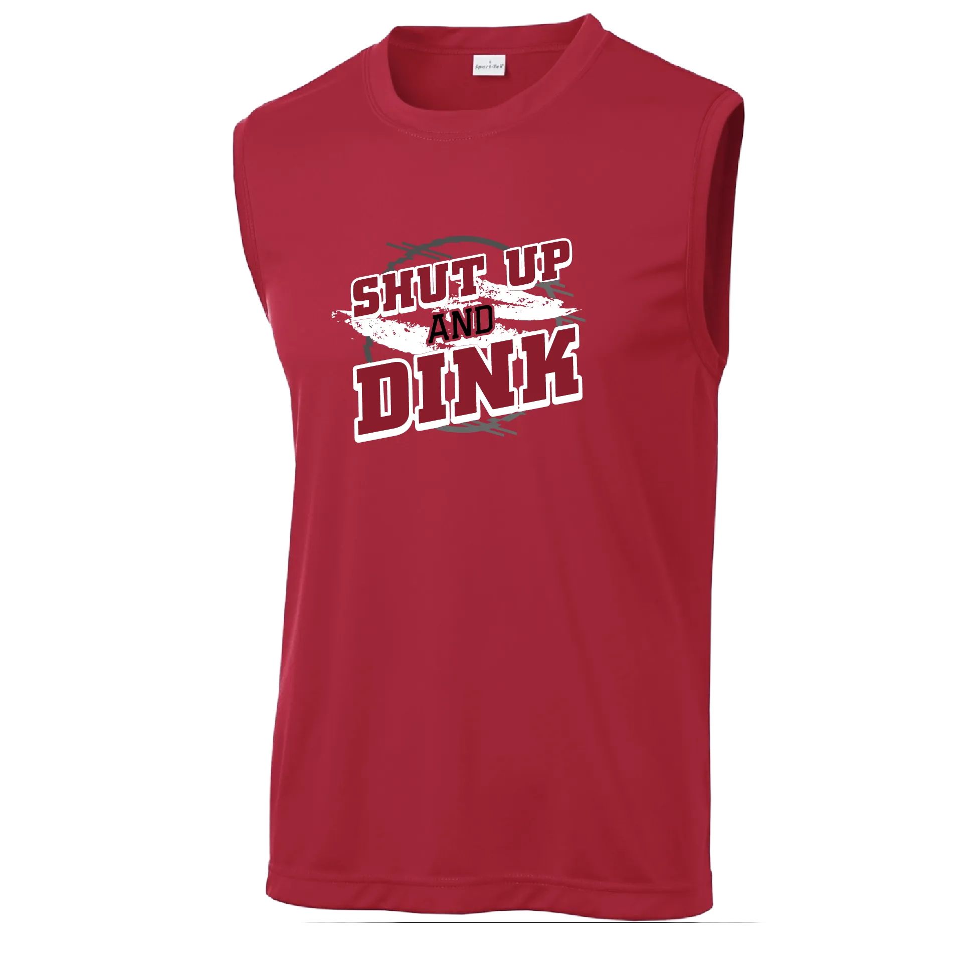 Shut Up And Dink | Men's Sleeveless Athletic Shirt | 100% Polyester