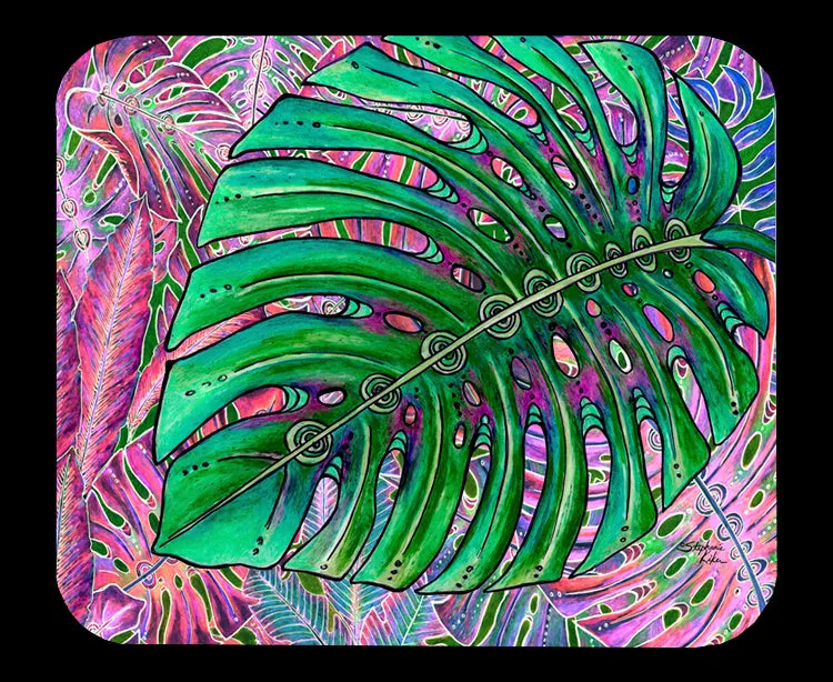 Single Monstera Mousepad