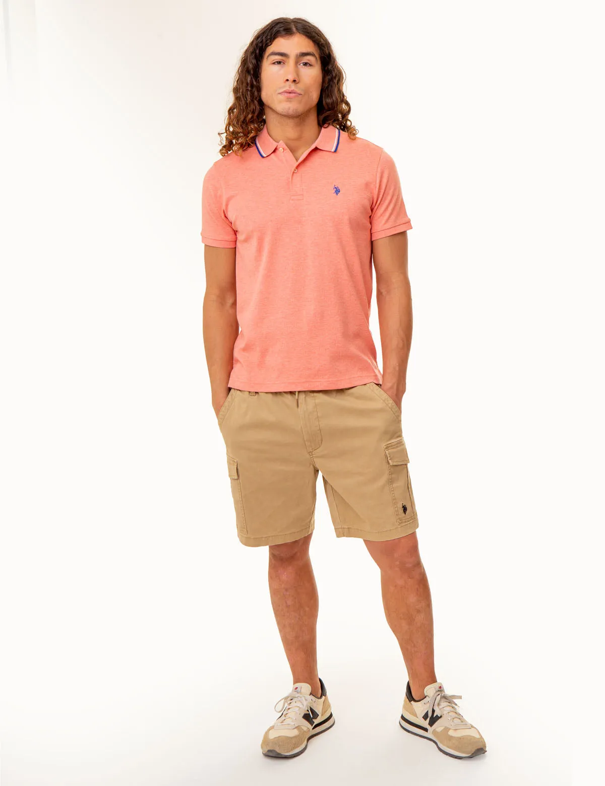 SLIM FIT SOLID INTERLOCK POLO SHIRT