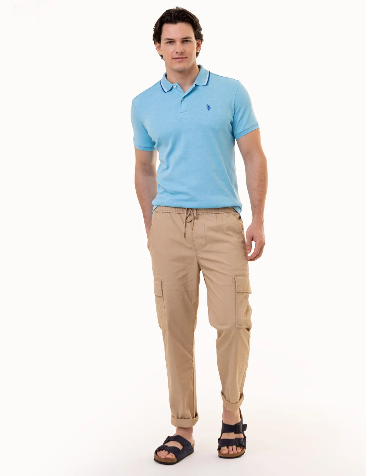 SLIM FIT SOLID INTERLOCK POLO SHIRT