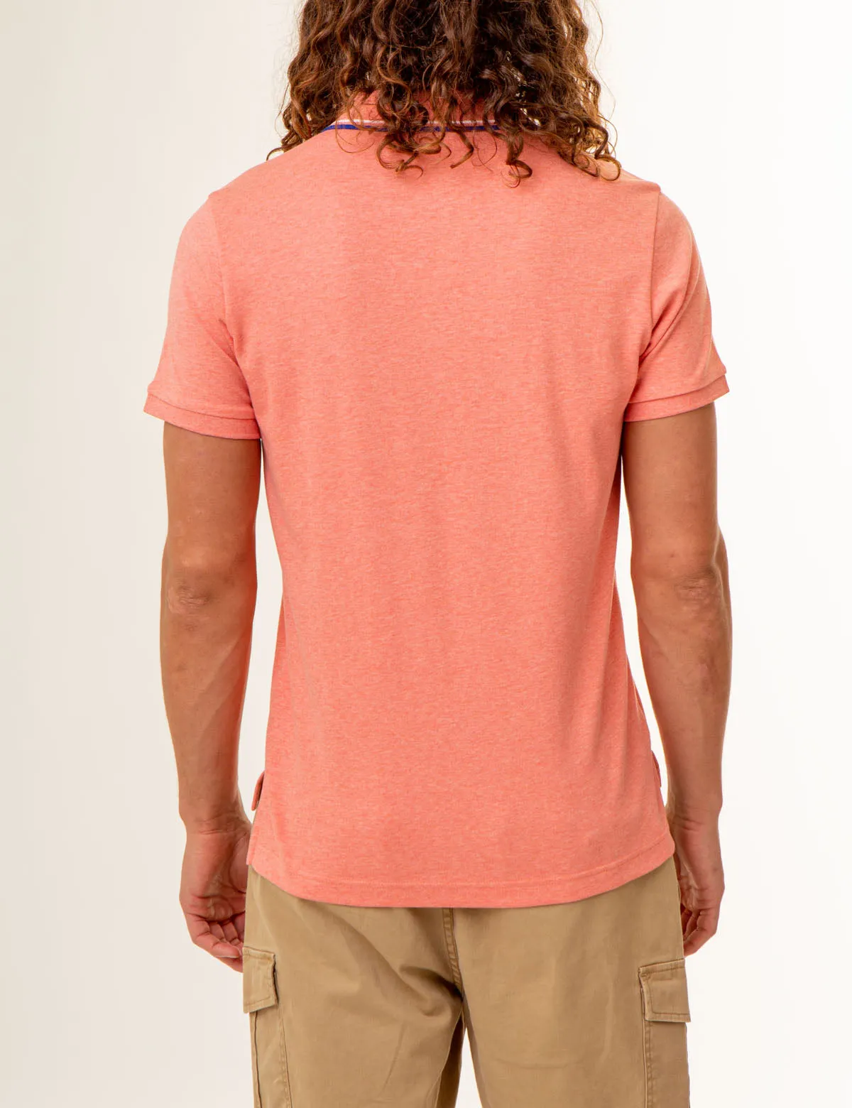 SLIM FIT SOLID INTERLOCK POLO SHIRT