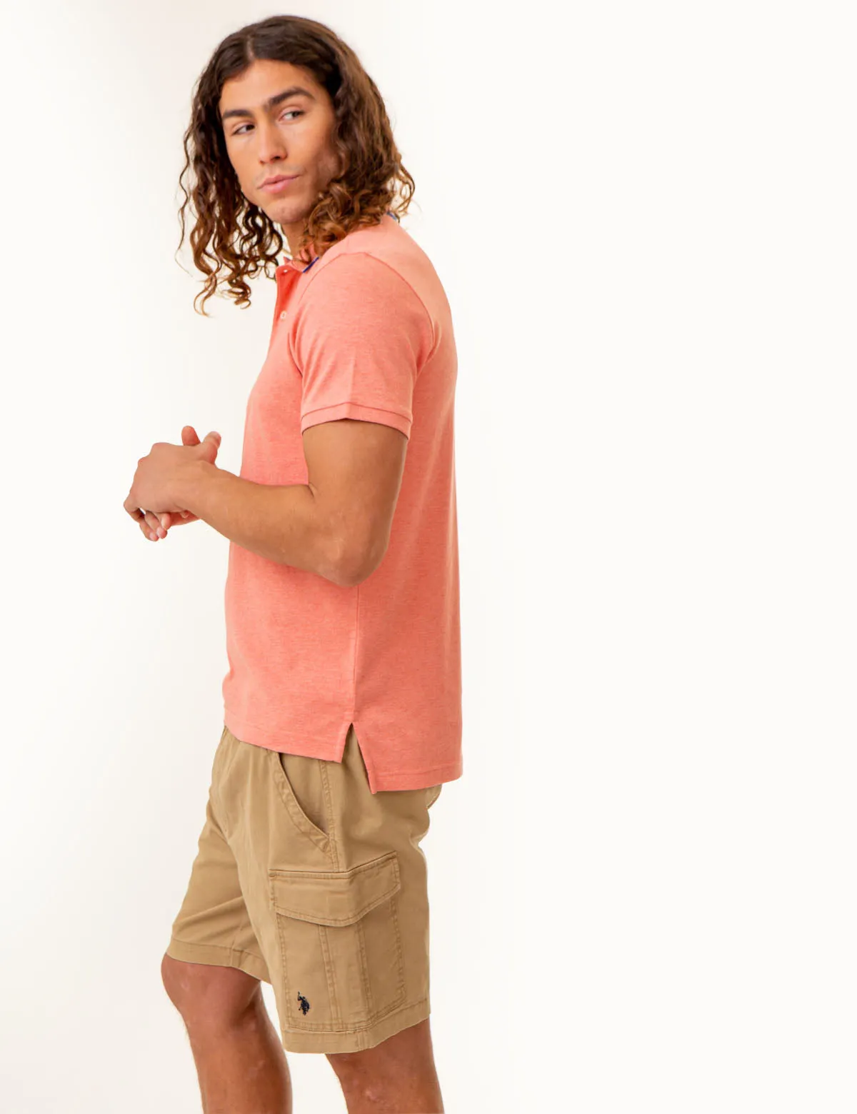 SLIM FIT SOLID INTERLOCK POLO SHIRT