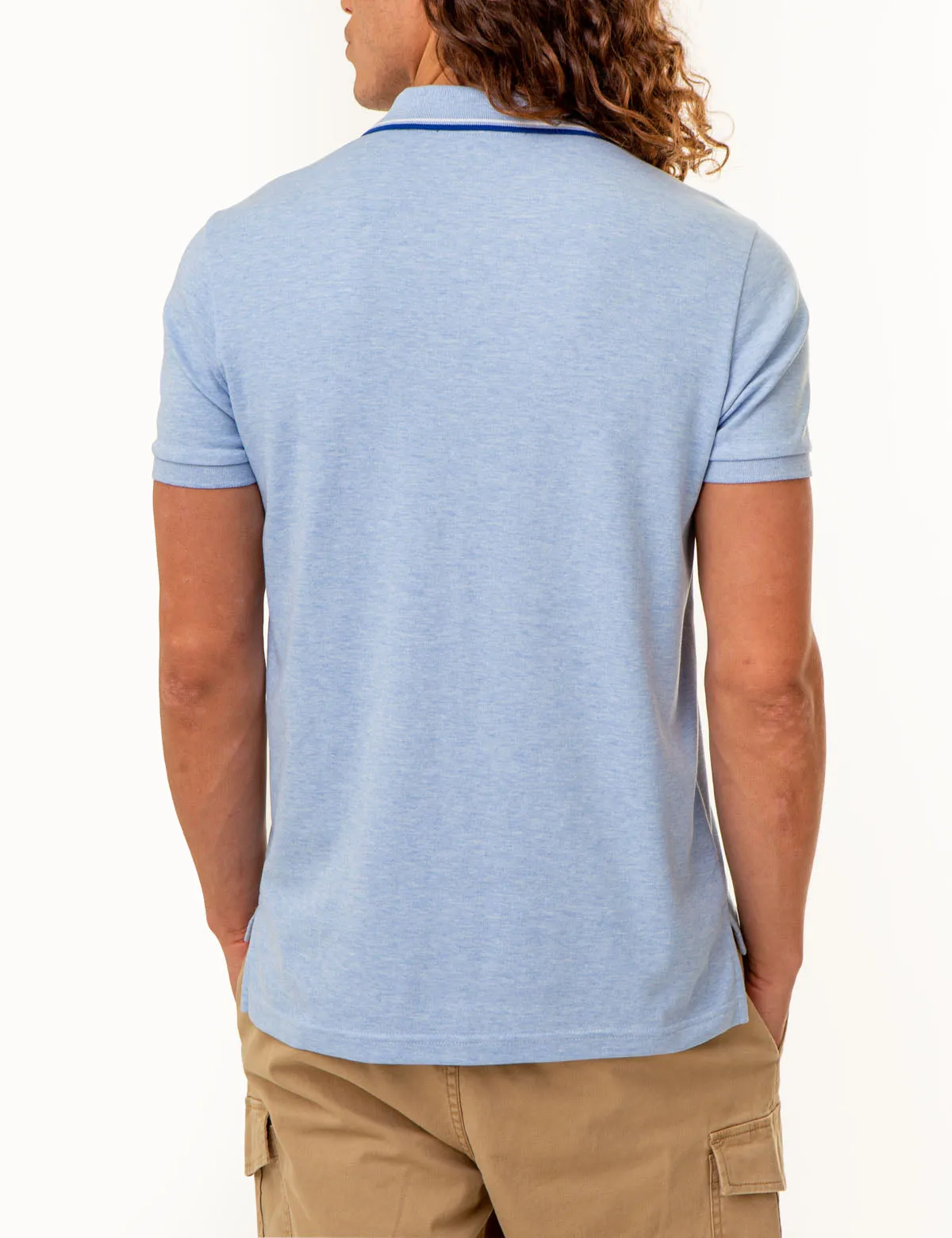 SLIM FIT SOLID INTERLOCK POLO SHIRT