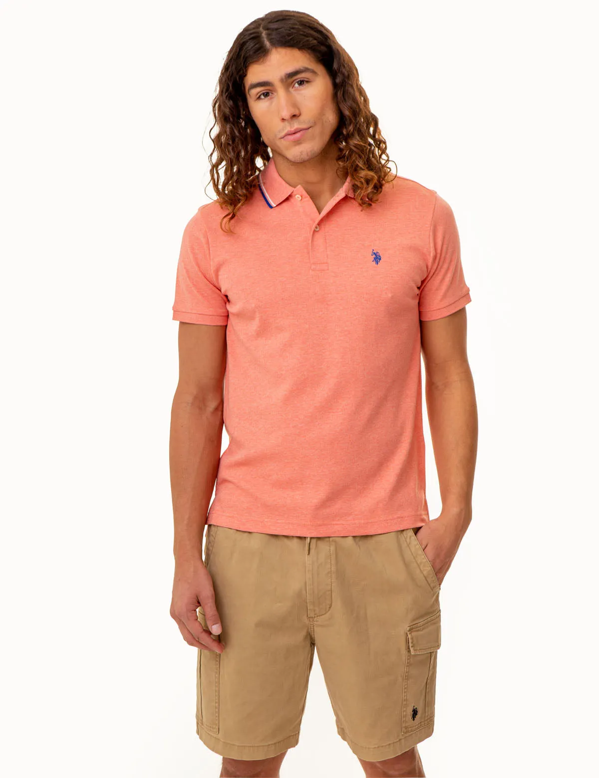 SLIM FIT SOLID INTERLOCK POLO SHIRT