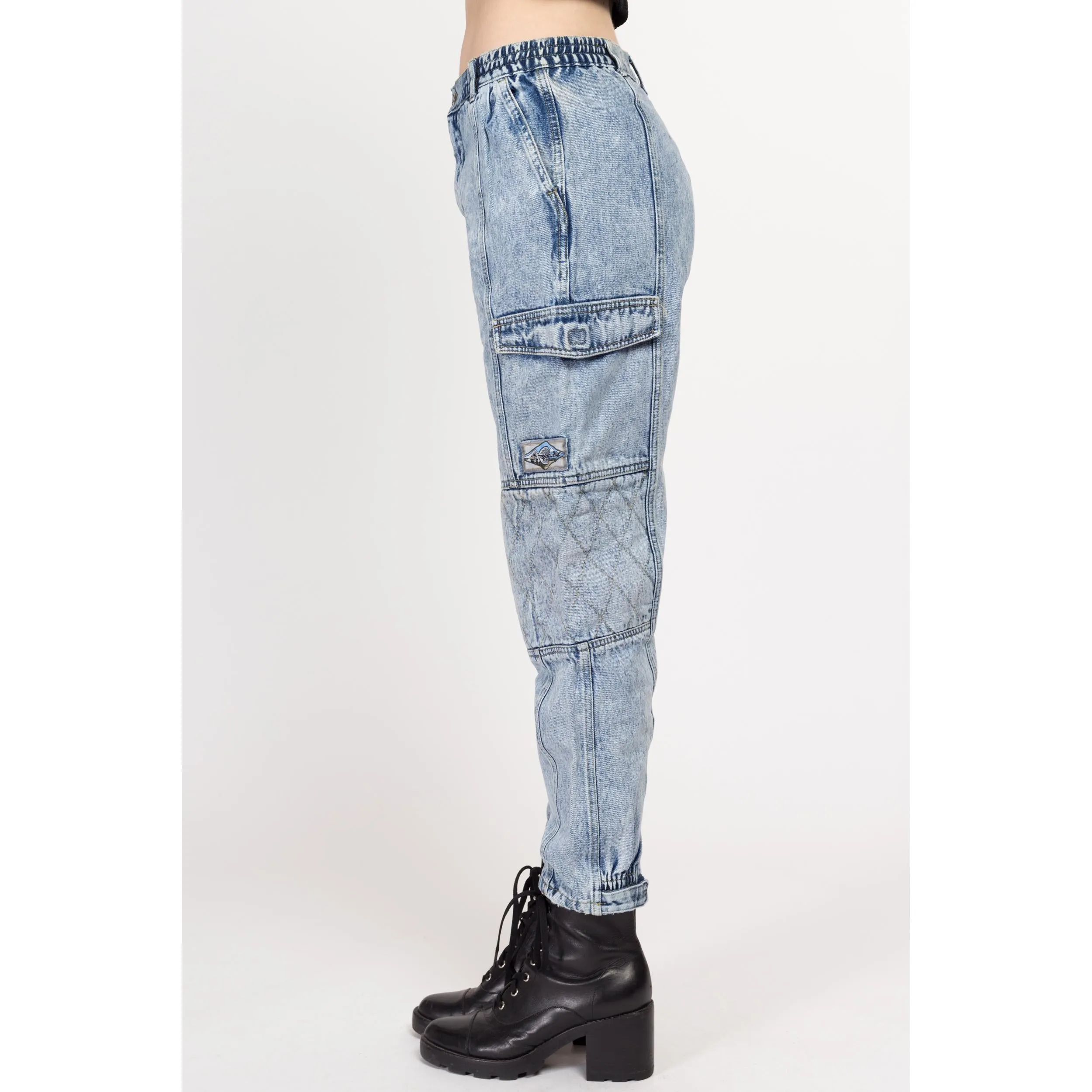 Small 90s Dockers Acid Wash Cargo Jeans 26"-27"