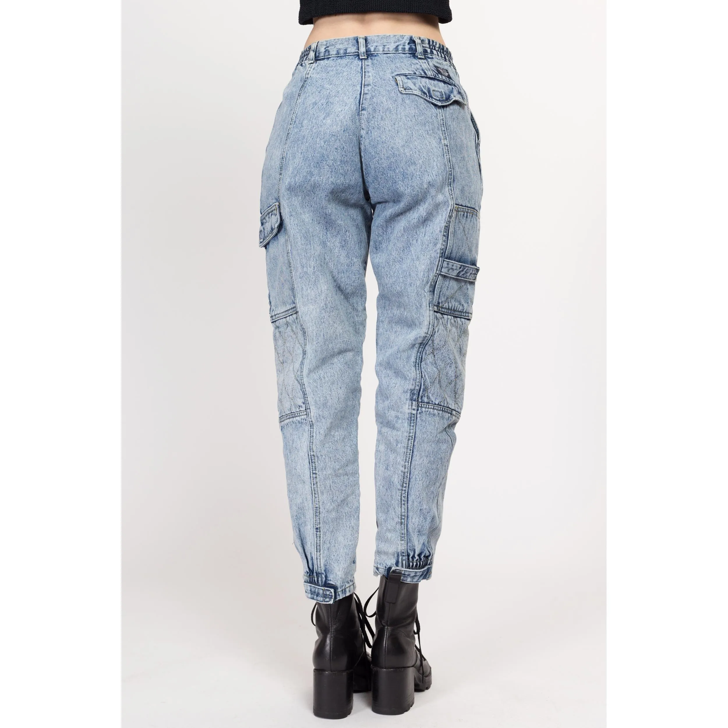 Small 90s Dockers Acid Wash Cargo Jeans 26"-27"