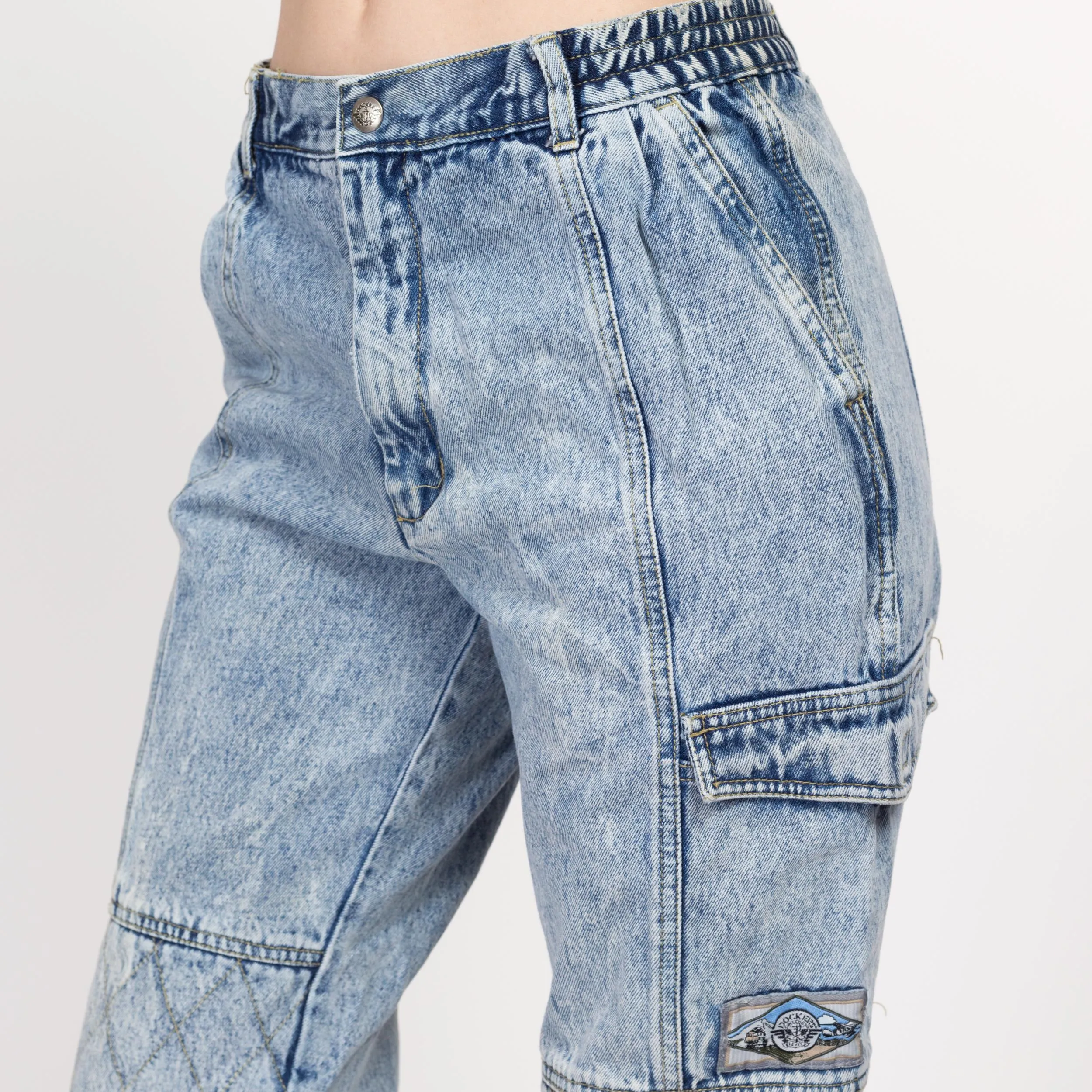 Small 90s Dockers Acid Wash Cargo Jeans 26"-27"