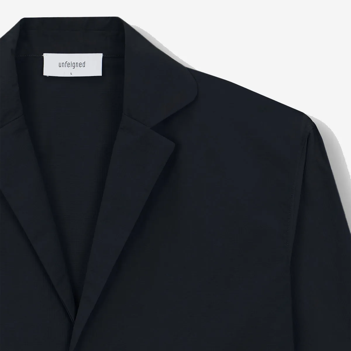 Smart Technical Ripstop Blazer - Dark Navy