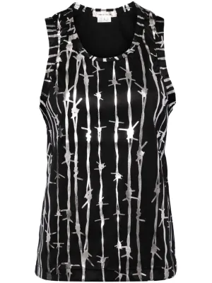 Smooth Foiled Print Tank Top