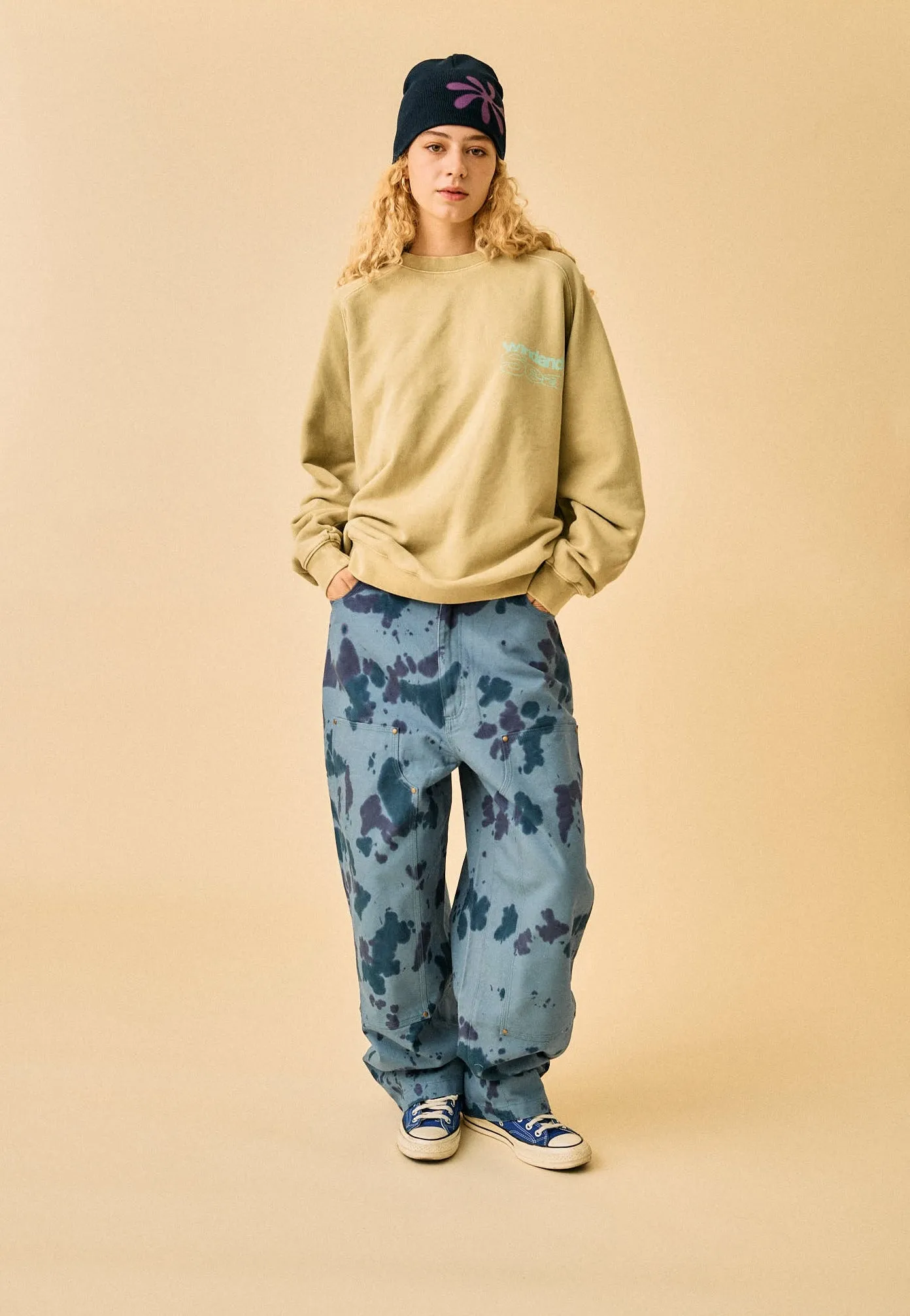 Smooth Pigment Dye Crew / SAND