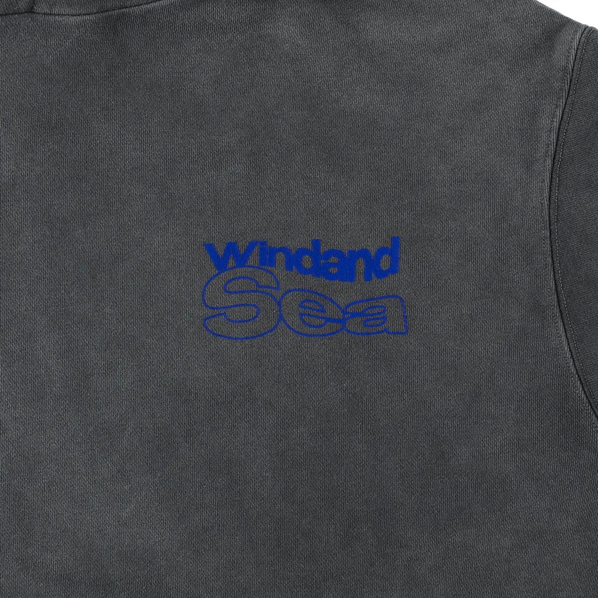 Smooth Pigment Dye Hoodie / CHARCOAL