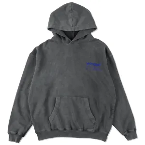 Smooth Pigment Dye Hoodie / CHARCOAL