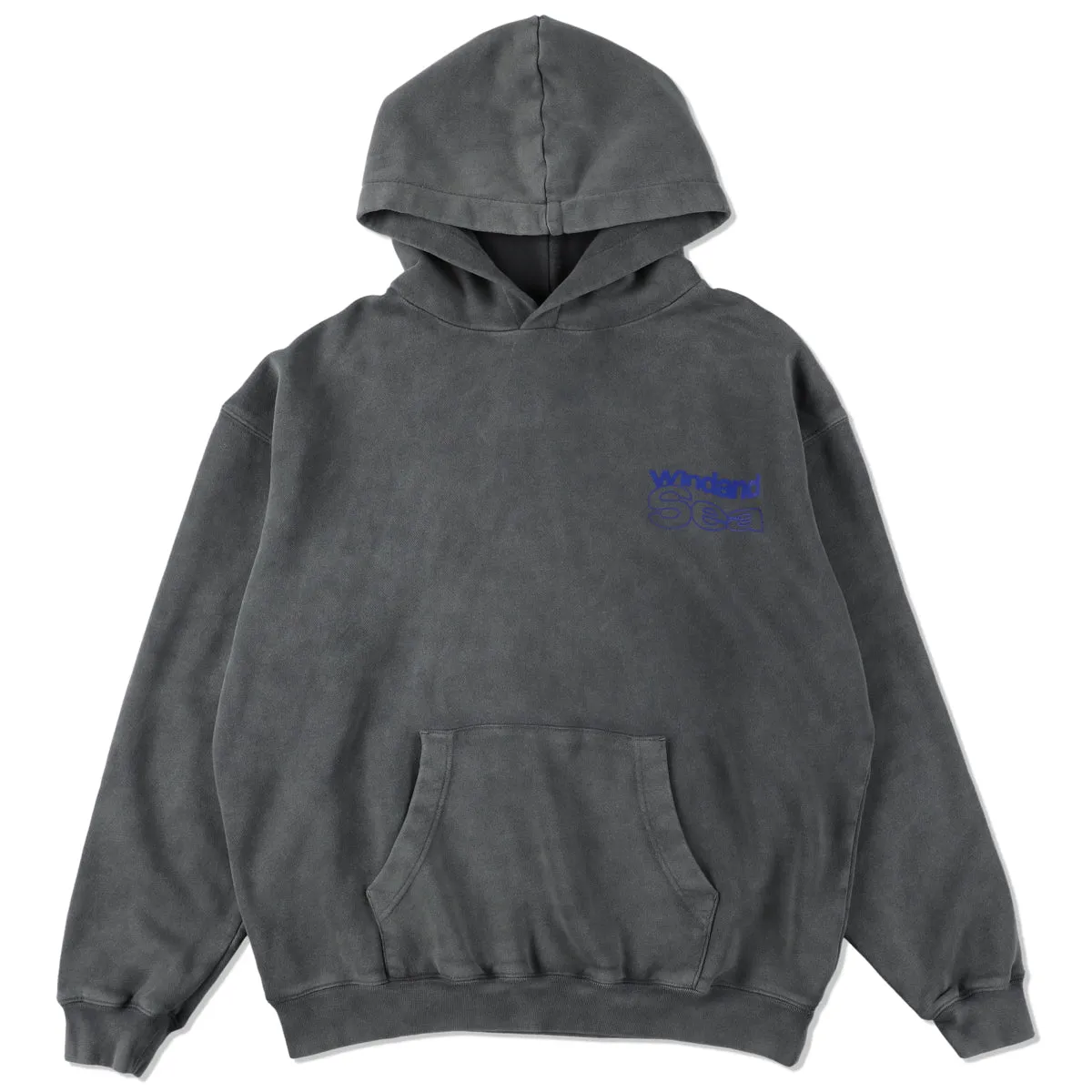 Smooth Pigment Dye Hoodie / CHARCOAL