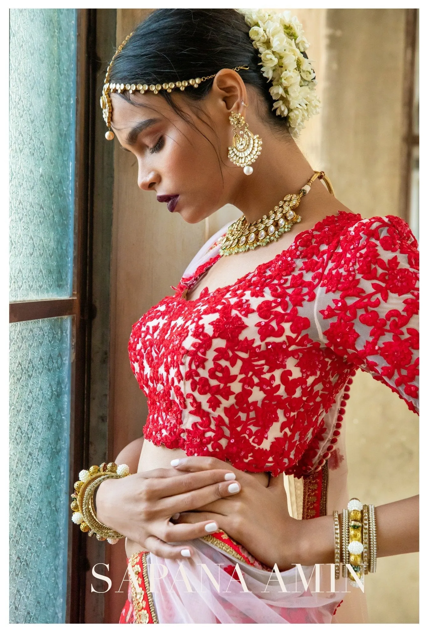 Soft Pink Blouse & Silk Floral Lehenga  Perfect for Special Occasions