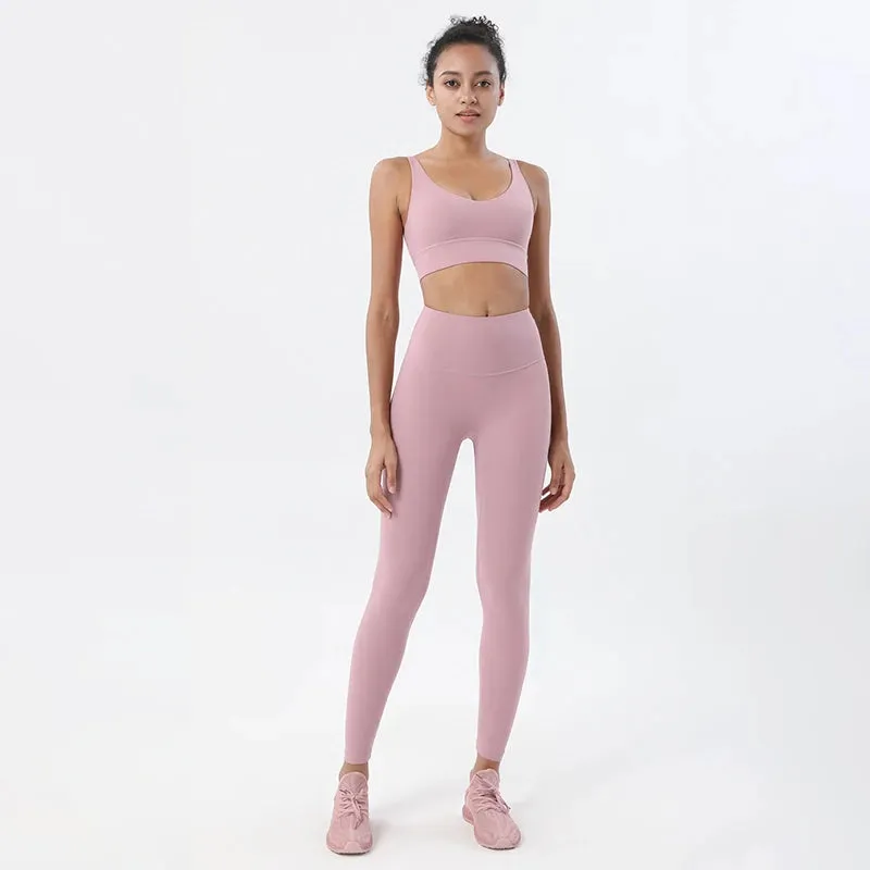 SOISOU Nylon Tracksuits Women's Yoga Set Sports Suit